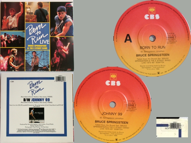 Bruce Springsteen - BORN TO RUN / JOHNNY 99